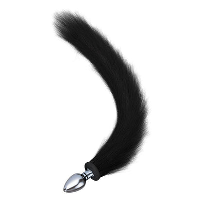 SM detachable fox tail, tail anal plug vibrating rear entrance sex toy for adults and couples.
