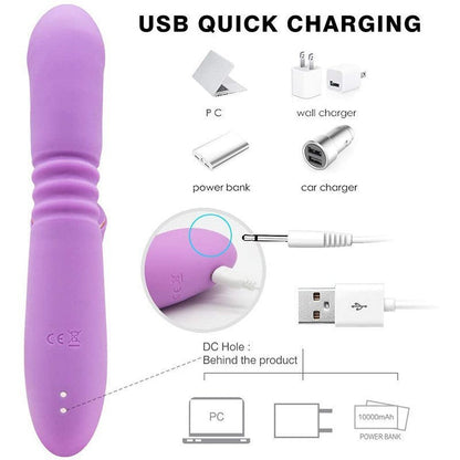 Sucking  Vibrating Dildo Telescopic Heating Dildos Sex Toy