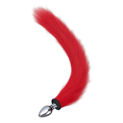SM detachable fox tail, tail anal plug vibrating rear entrance sex toy for adults and couples.