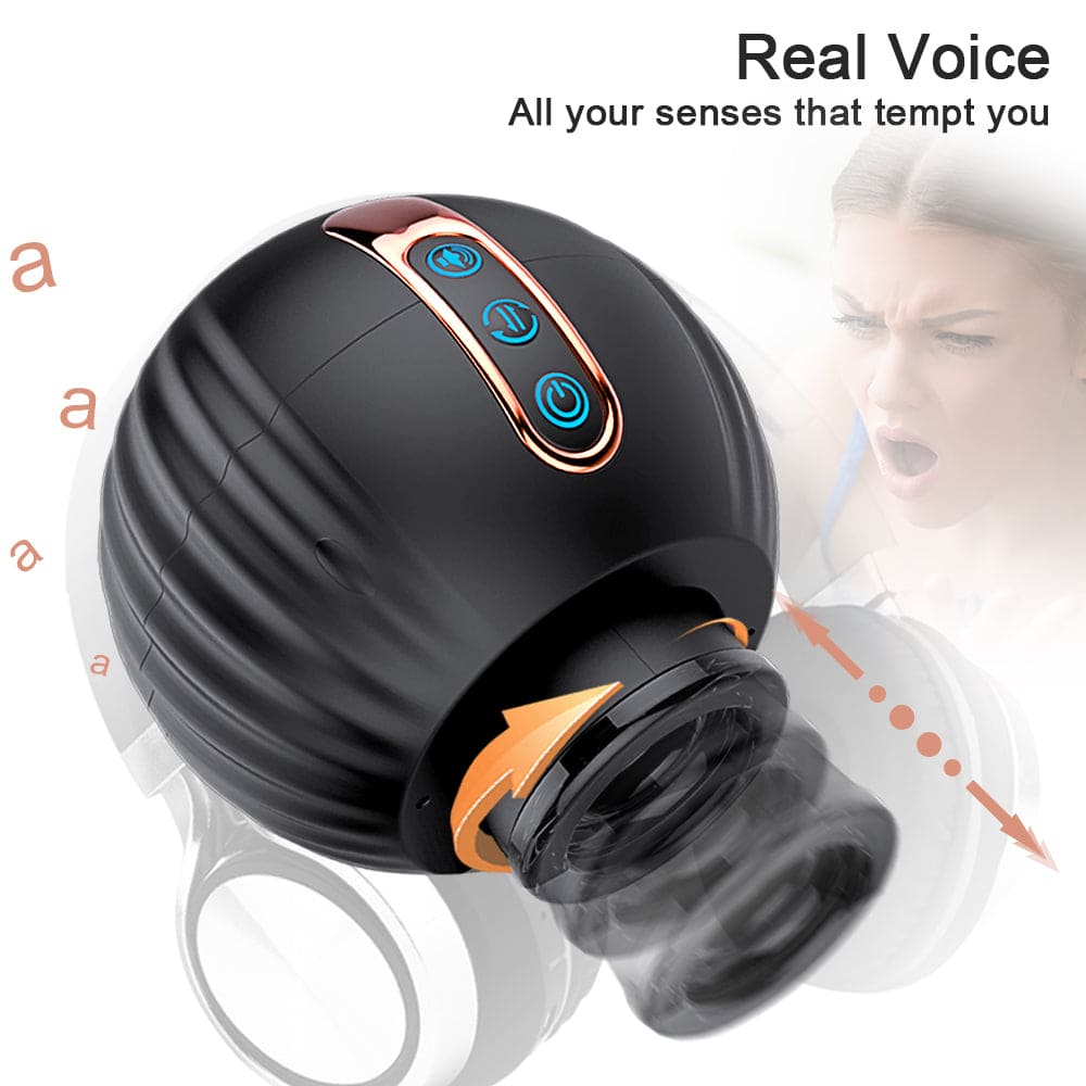 Pumpkin Bomb & Automatic Rotating Male Stroker Penis Stimulator