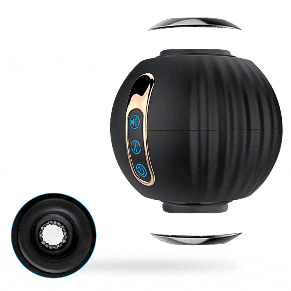 Pumpkin Bomb & Automatic Rotating Male Stroker Penis Stimulator