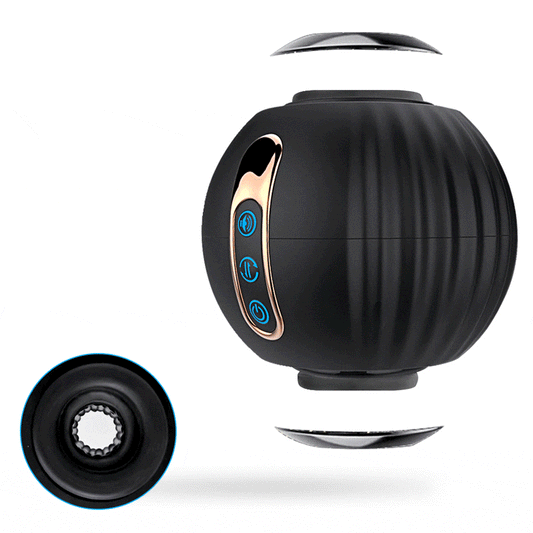 Pumpkin Bomb & Automatic Rotating Male Stroker Penis Stimulator