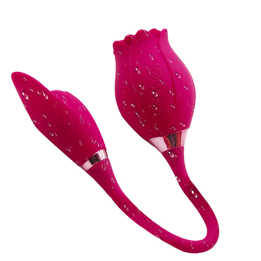 Rose Sucking Vibrator Toy For Women With Vibrating Egg