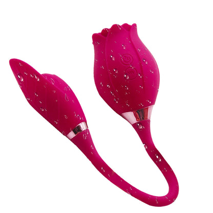 Rose Sucking Vibrator Toy For Women With Vibrating Egg