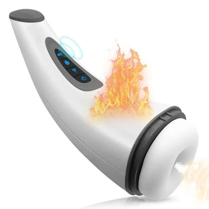 SparkSolo 7 Vibration 3 Sucking Smart Heating Automatic Male Stroker Hands Free Blowjob Pleasure Realistic Textured Ultra-Soft Blowjob Toy