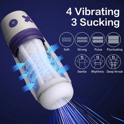 7 Types Of Vibration Thrusting And Sucking APP Remote Control Male Stroker