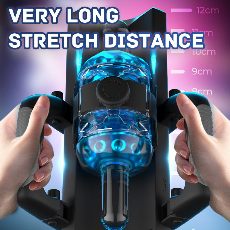 2026 Newest Uxol Cannon King Telescopic Super-long Troke Automatic Male Stroker With Handle