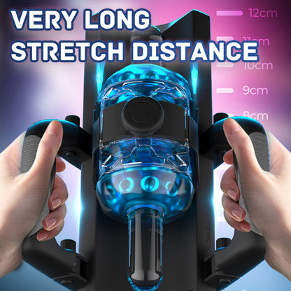 2026 Newest Uxol Cannon King Telescopic Super-long Troke Automatic Male Stroker With Handle