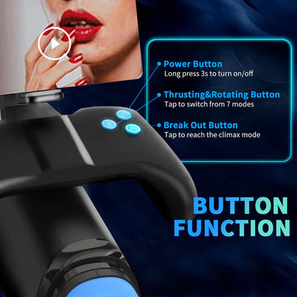 UXOL-7-Frequency Suction & 7-Frequency  Vibration Heating Male Stroker