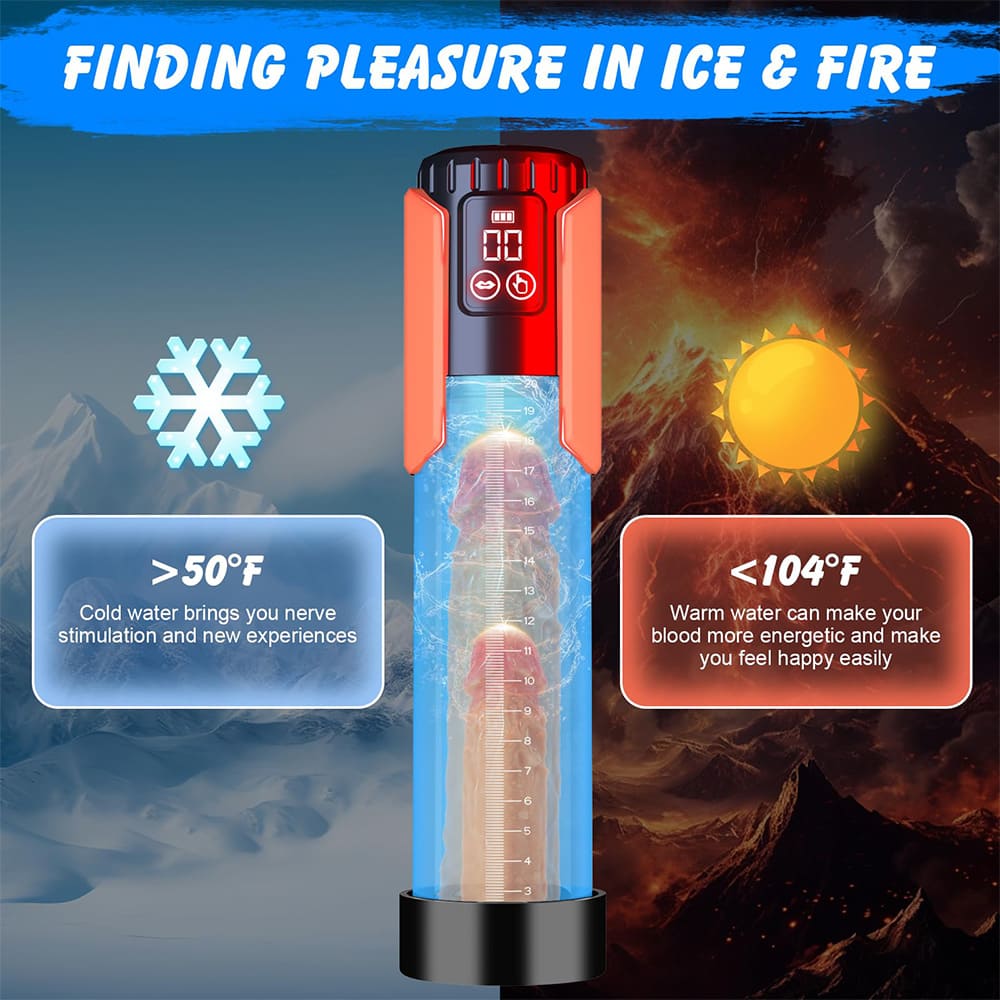 Waterproof Vacuum Extension Pump Penis Training Male Stroker