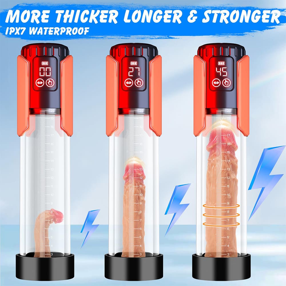 Waterproof Vacuum Extension Pump Penis Training Male Stroker