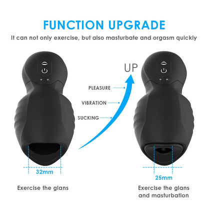 UltraDriveⅡ 7 Vibration 3 Sucking Male Stroker Penis Trainer Super Pleasure Glans Trainer