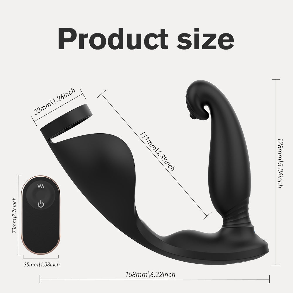 Wireless Remote Control Posterior Prostate Penis Exerciser