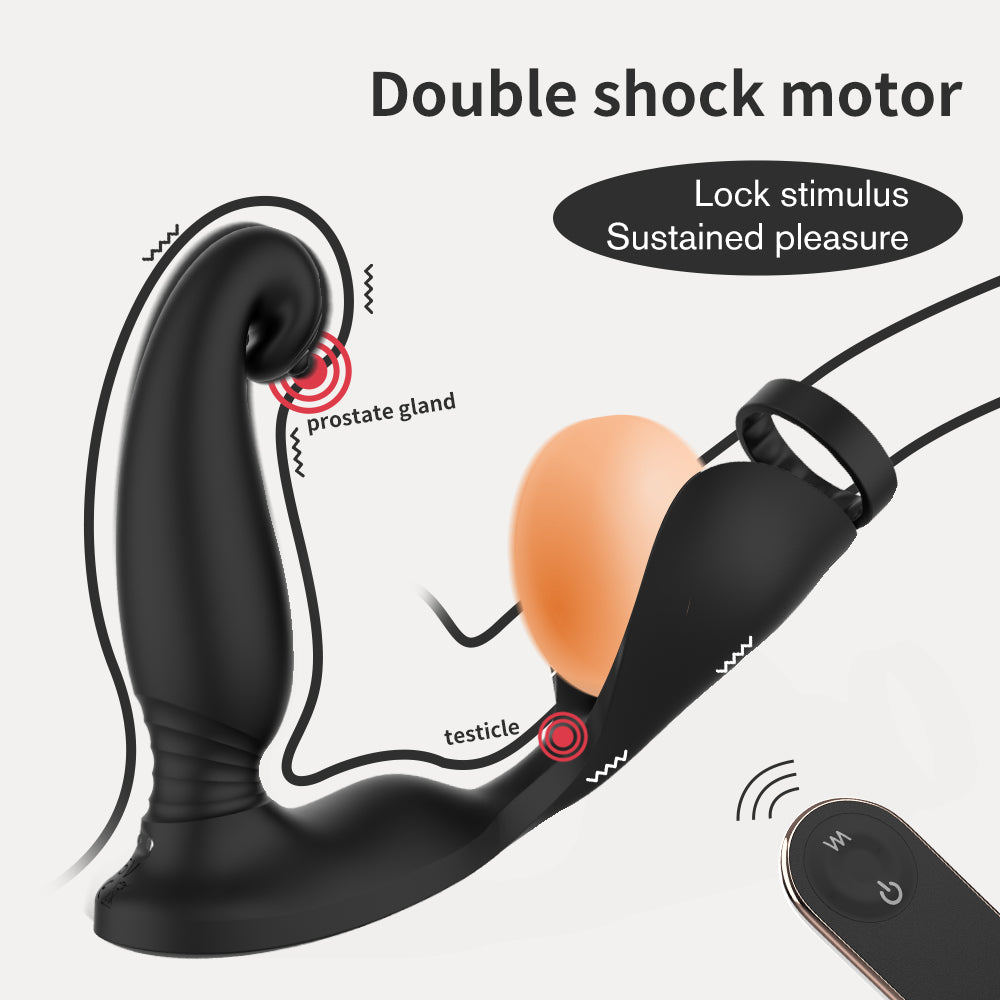 Wireless Remote Control Posterior Prostate Penis Exerciser