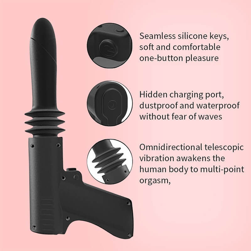 4 Modes 2-in-1 Thrusting Dildo & Anal Dildo Vibrator
