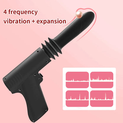 4 Modes 2-in-1 Thrusting Dildo & Anal Dildo Vibrator