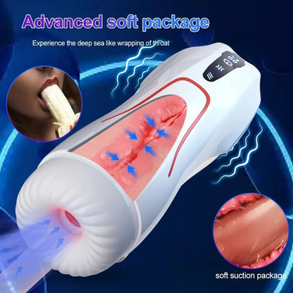 Tifforun Spaceship 9 Vibration Sucking Heating Voice Function  Male Stroker