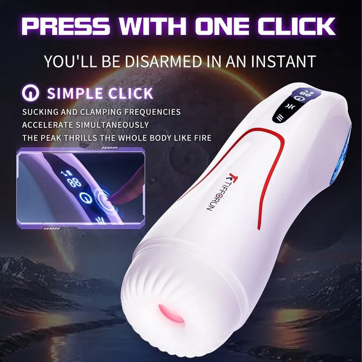 Tifforun Spaceship 9 Vibration Sucking Heating Voice Function  Male Stroker