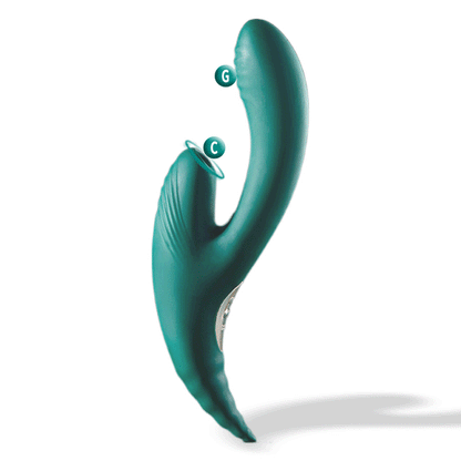 Bendable G-Spot Vibrator Sucking Tongue Licking Waterproof
