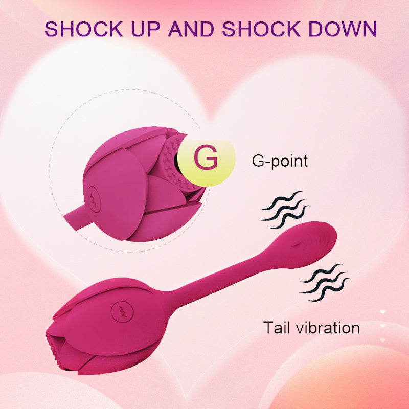 10 Frequency Rose Vibrator With Egg Vibrator Rose Sex Toy